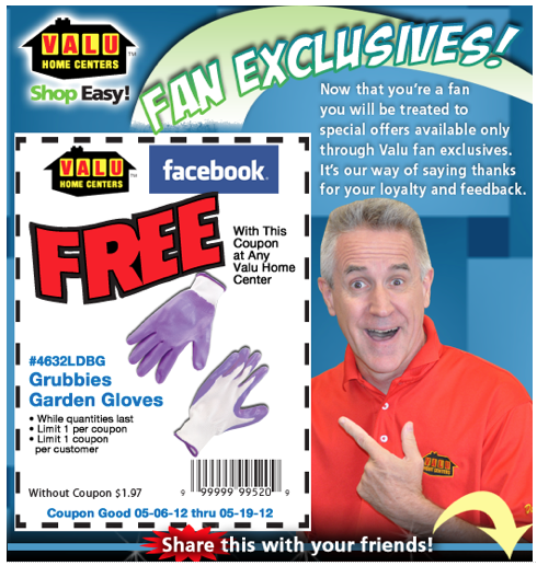 Free Garden Gloves at Valu Home Centers